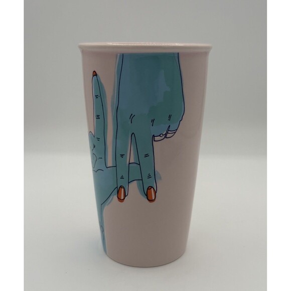Starbucks ceramic LA Los Angeles hands mug, 12 oz, RARE DISCONTINUED - Picture 2 of 7